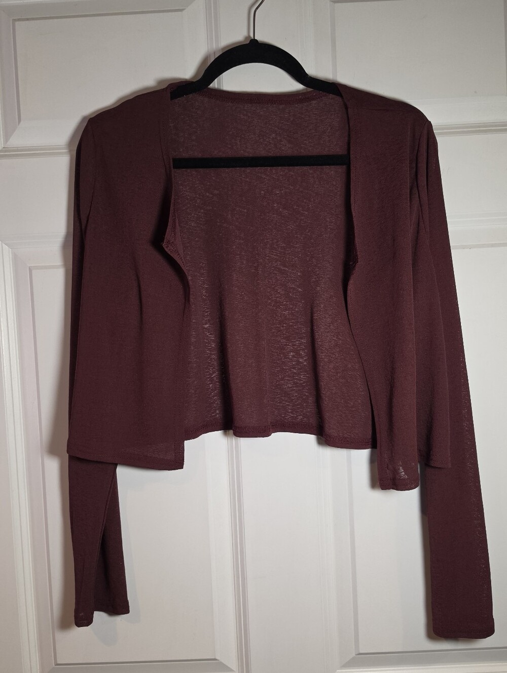 New In Bag Shein Open-Front Lightweight Cardigan Sweater - Burgundy L